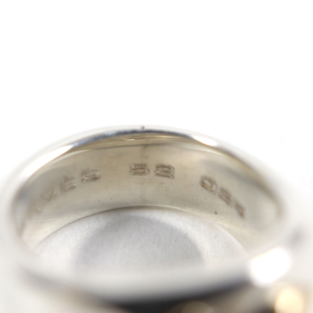 Excellent HERMES Ring Gaucho Ring 7PDiamond Silver 925 mens 52