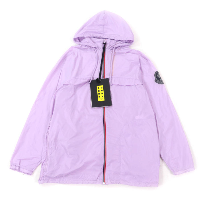 Pristine MONCLER GENIUS 2 Nylon jacket CHAHED Logo patch ZIP UP purple mens 1