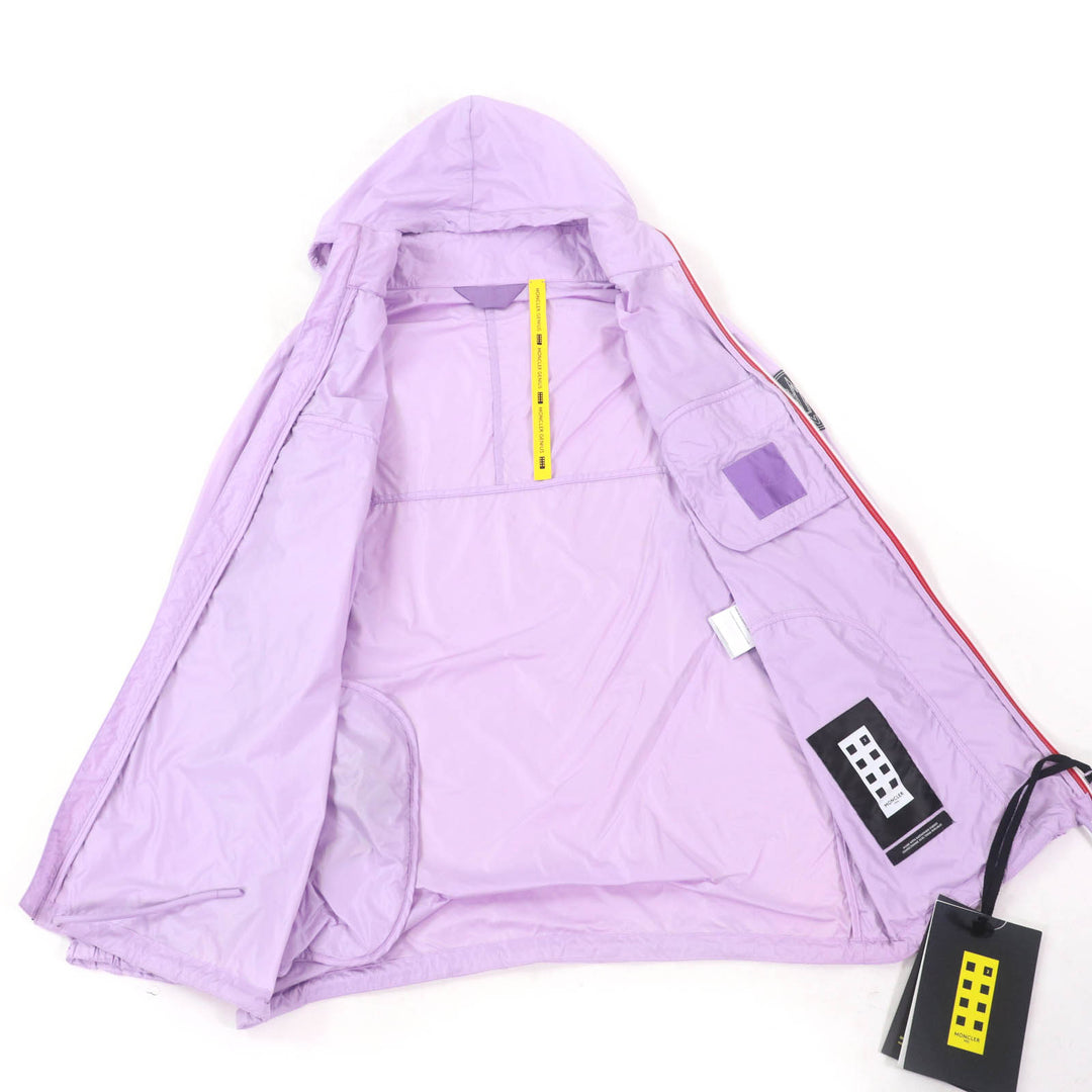 Pristine MONCLER GENIUS 2 Nylon jacket CHAHED Logo patch ZIP UP purple mens 1