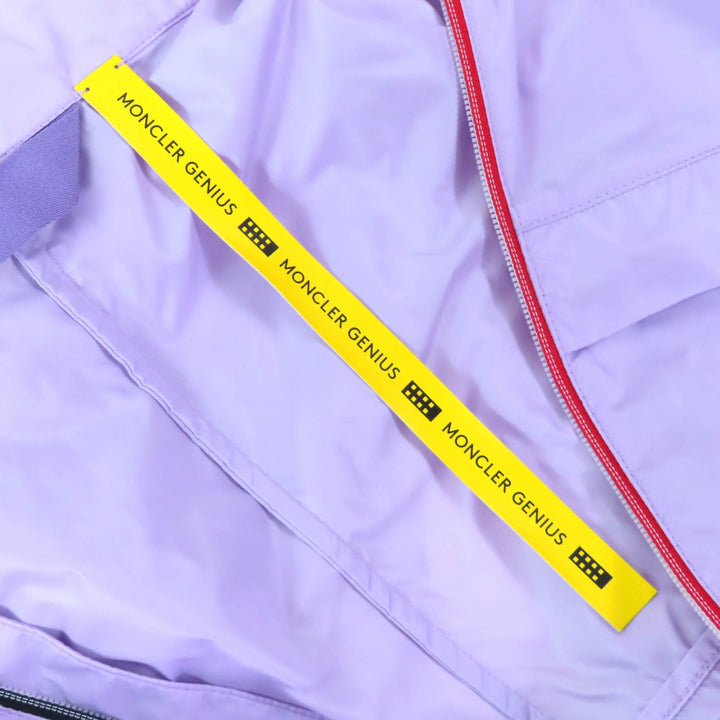 Pristine MONCLER GENIUS 2 Nylon jacket CHAHED Logo patch ZIP UP purple mens 1