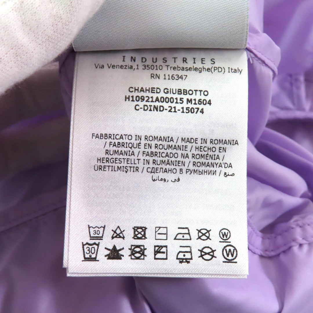 Pristine MONCLER GENIUS 2 Nylon jacket CHAHED Logo patch ZIP UP purple mens 1