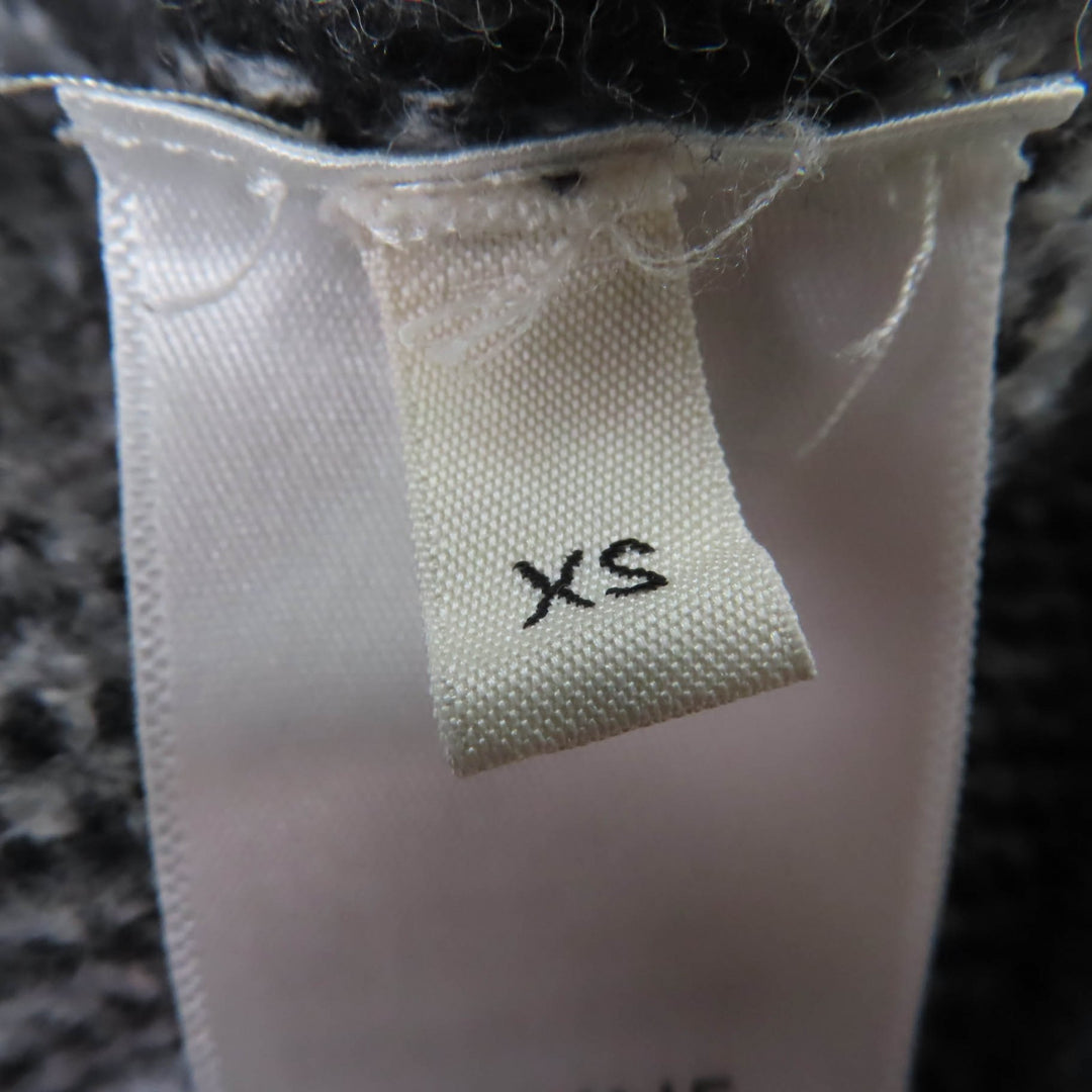 Great CELINE×Amy Dorian knit Artist Jacquard Pattern Long Sleeve Black series XS