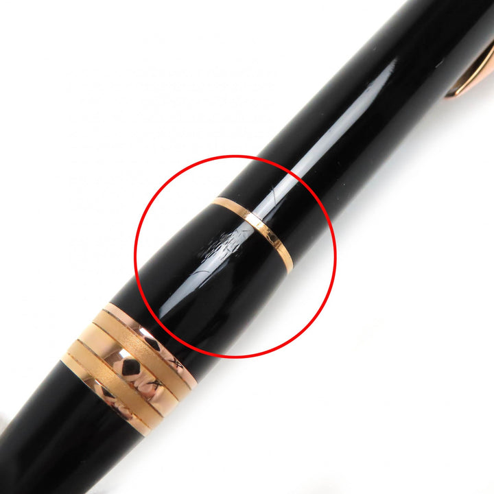 Very Good MONTBLANC Ballpoint pen Starwalker Black gold ー mens