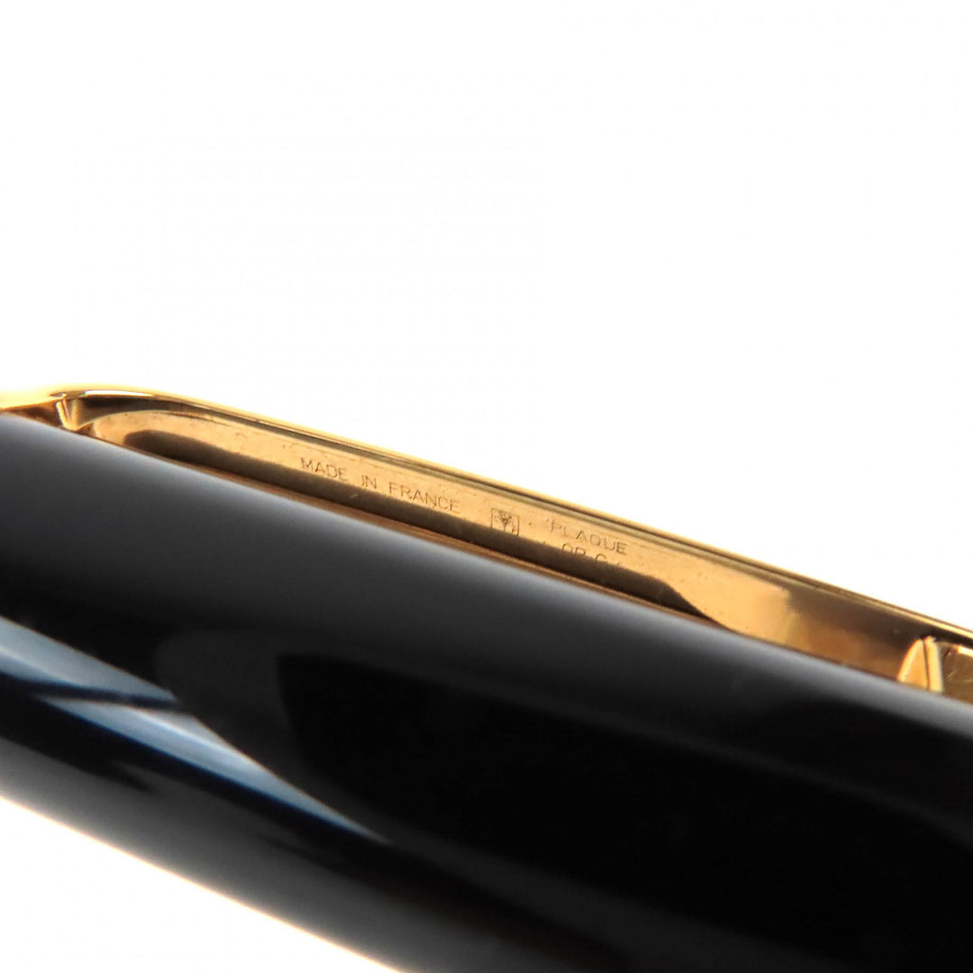 Great Cartier Ballpoint pen Diaboro de Cartier Blue Gemstone Twisted Black gold