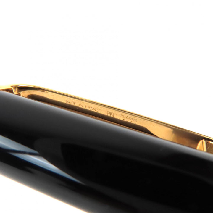 Great Cartier Ballpoint pen Diaboro de Cartier Blue Gemstone Twisted Black gold
