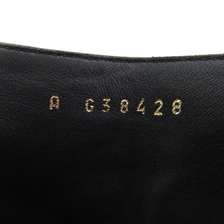 CHANEL Knee-high boots COCO logo design, patent leather 2-way 36 G38428