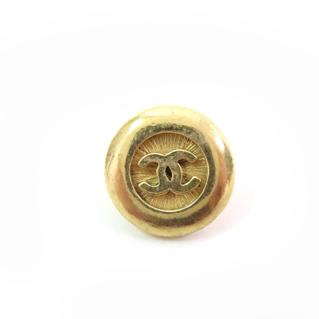 Great CHANEL COCO Mark Buttons Gold Buttons Metal Buttons Set of 14