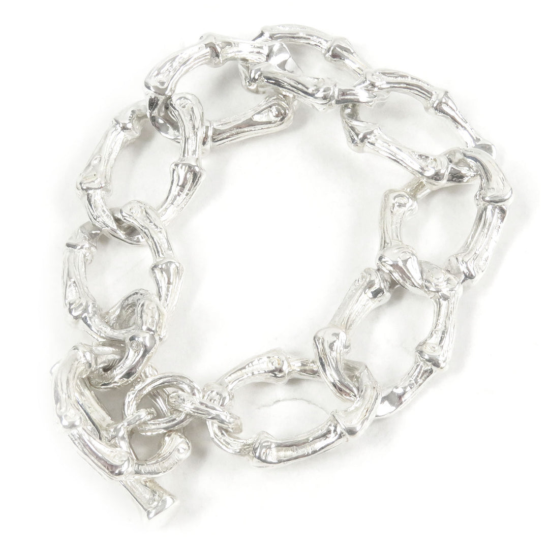 Excellent TIFFANY&Co. bracelet Bamboo Silver SV925 mens