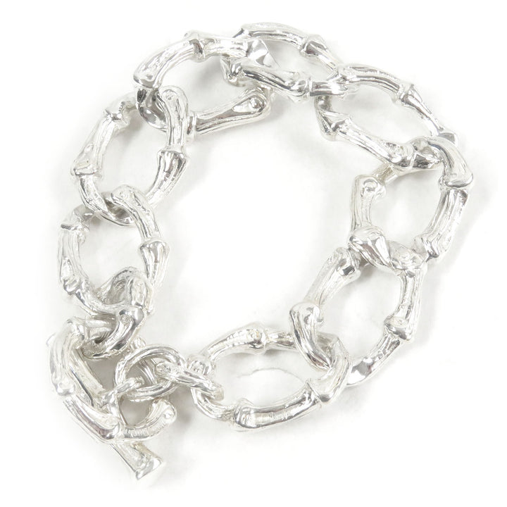 Excellent TIFFANY&Co. bracelet Bamboo Silver SV925 mens