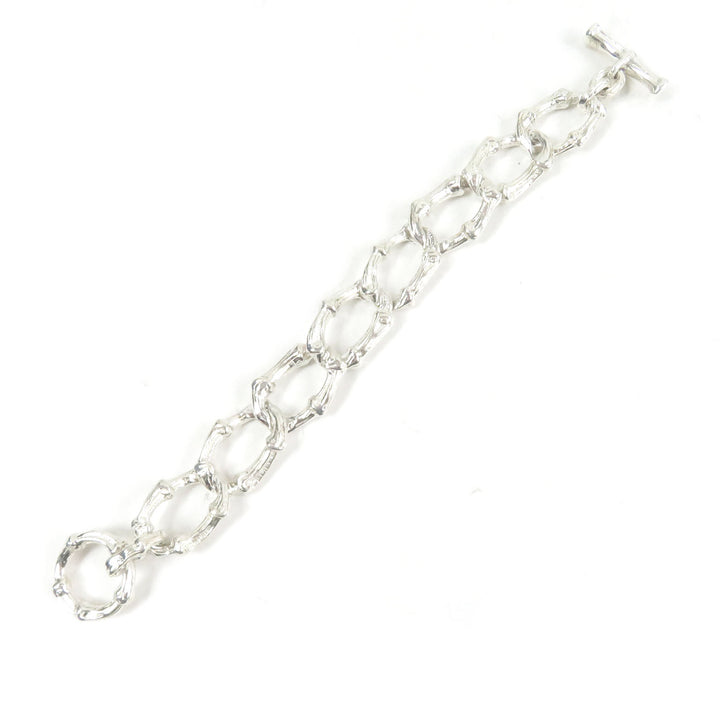 Excellent TIFFANY&Co. bracelet Bamboo Silver SV925 mens