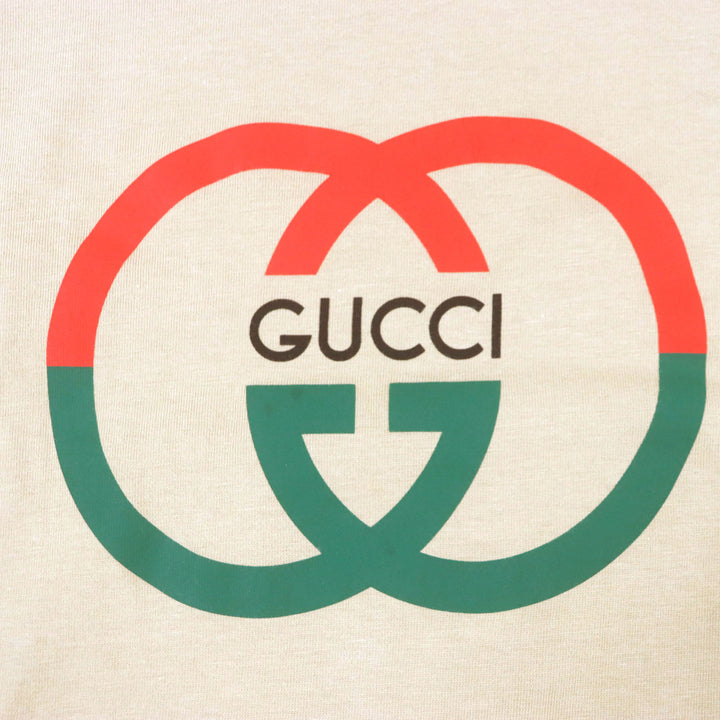 Great GUCCI Short sleeve T-shirt Brown cotton mens XS 771758