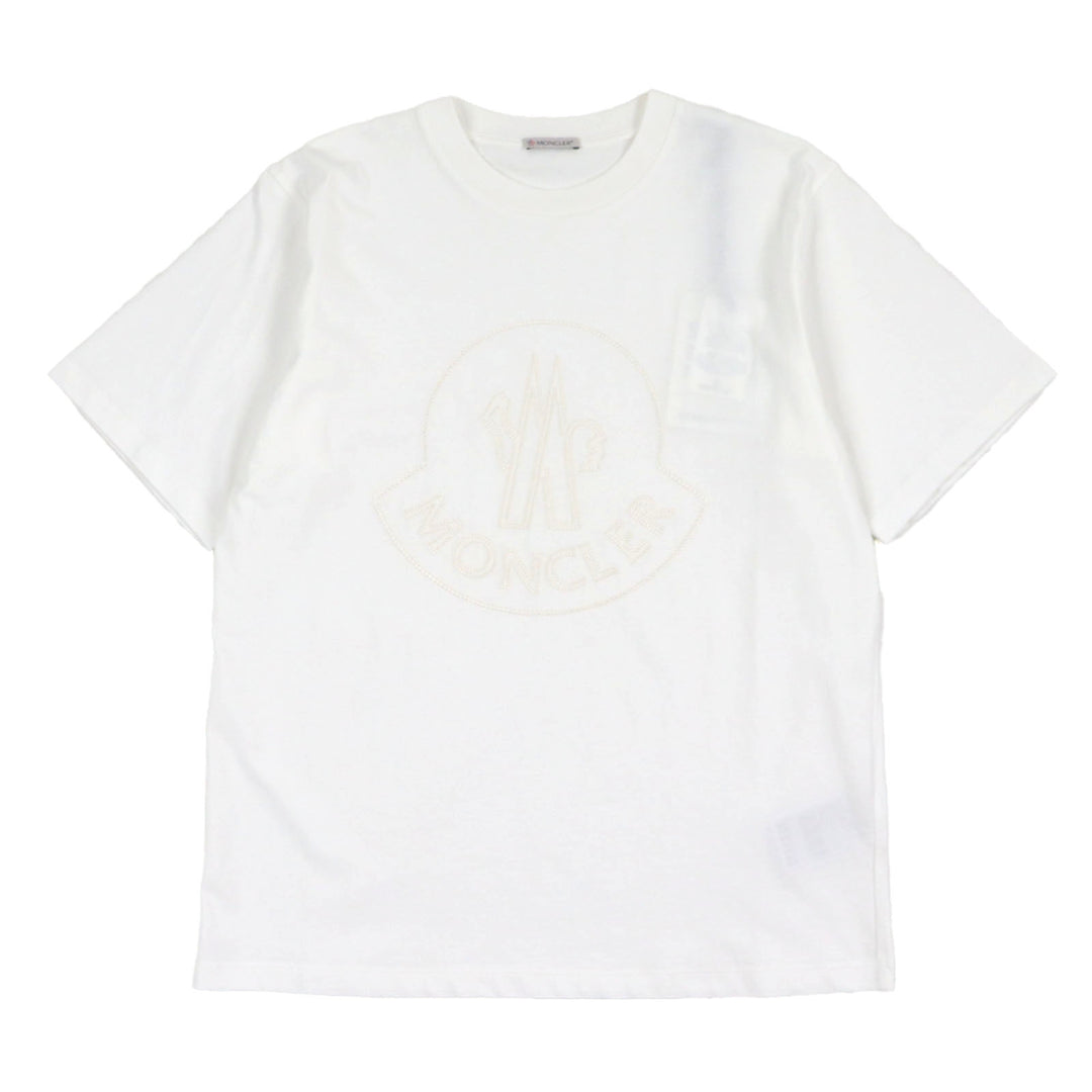Pristine MONCLER Short sleeve T-shirt white cotton mens M