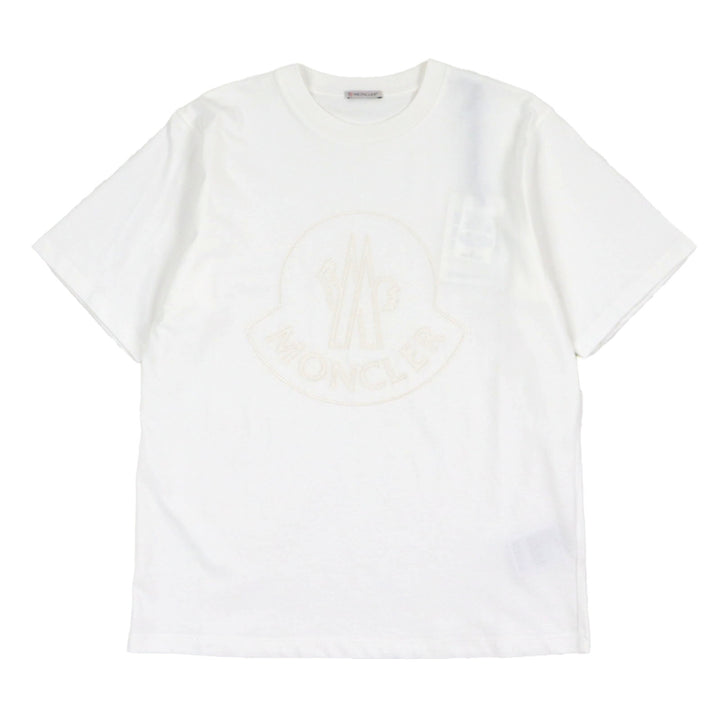 Pristine MONCLER Short sleeve T-shirt white cotton mens M