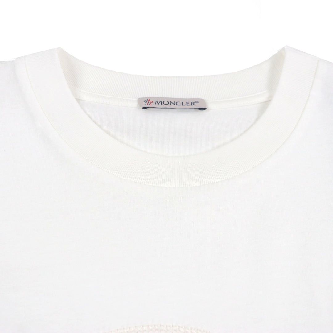 Pristine MONCLER Short sleeve T-shirt white cotton mens M