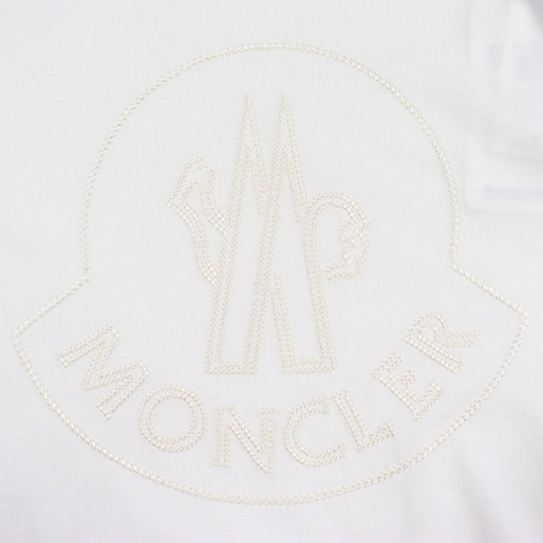 Pristine MONCLER Short sleeve T-shirt white cotton mens M