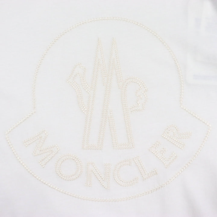 Pristine MONCLER Short sleeve T-shirt white cotton mens M