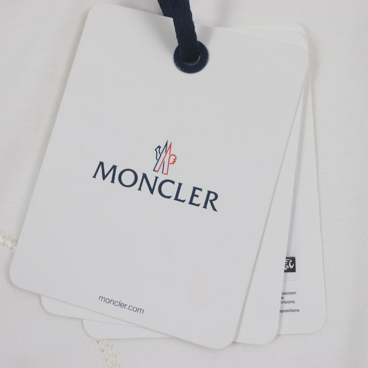 Pristine MONCLER Short sleeve T-shirt white cotton mens M