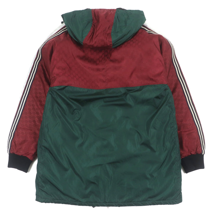 Great GUCCI mountain hoodie green bordeaux Nylon mens 46 590746