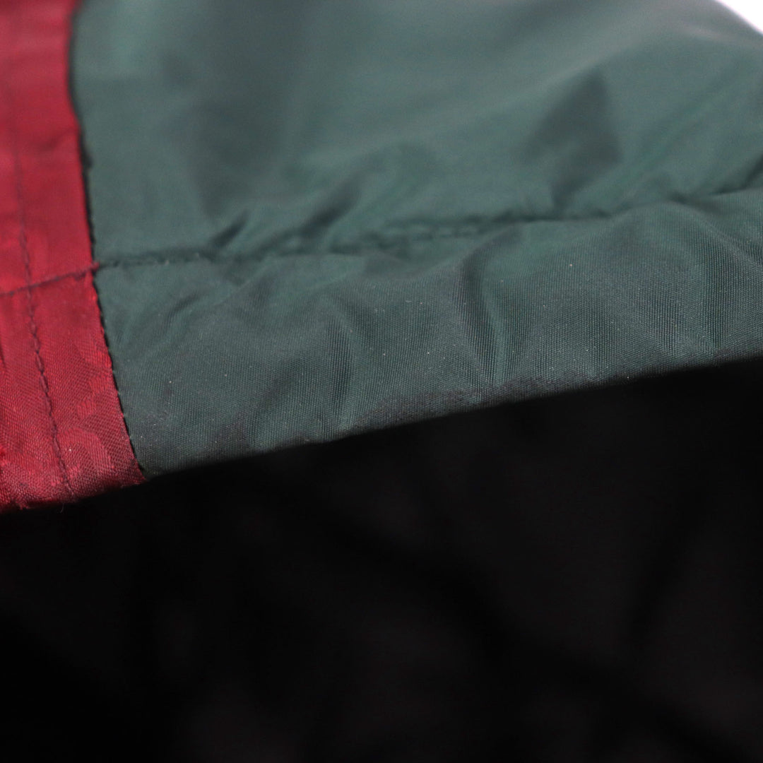 Great GUCCI mountain hoodie green bordeaux Nylon mens 46 590746