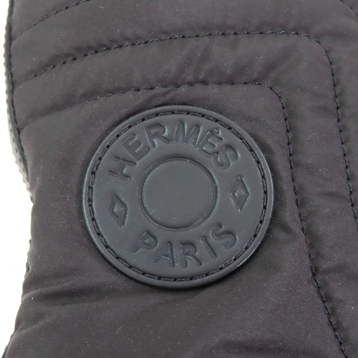 Pristine HERMES short boots fresh black Calf leather Women 37