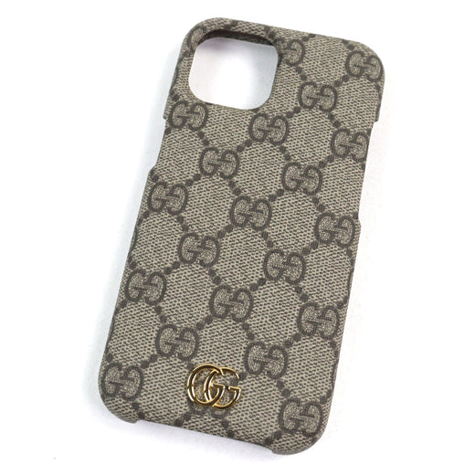 Excellent GUCCI iPhone 15 case Current Ophidia GG logo GG Supreme Canvas 763787