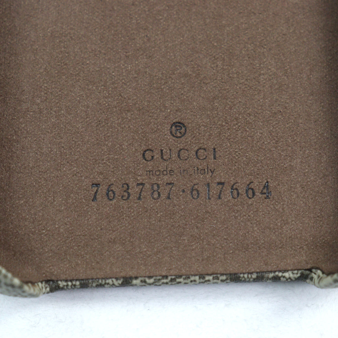 Excellent GUCCI iPhone 15 case Current Ophidia GG logo GG Supreme Canvas 763787