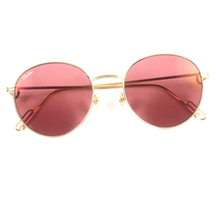Excellent Cartier sunglasses Signature C de Cartier Boston Shape gold ー mens CT0249S 003