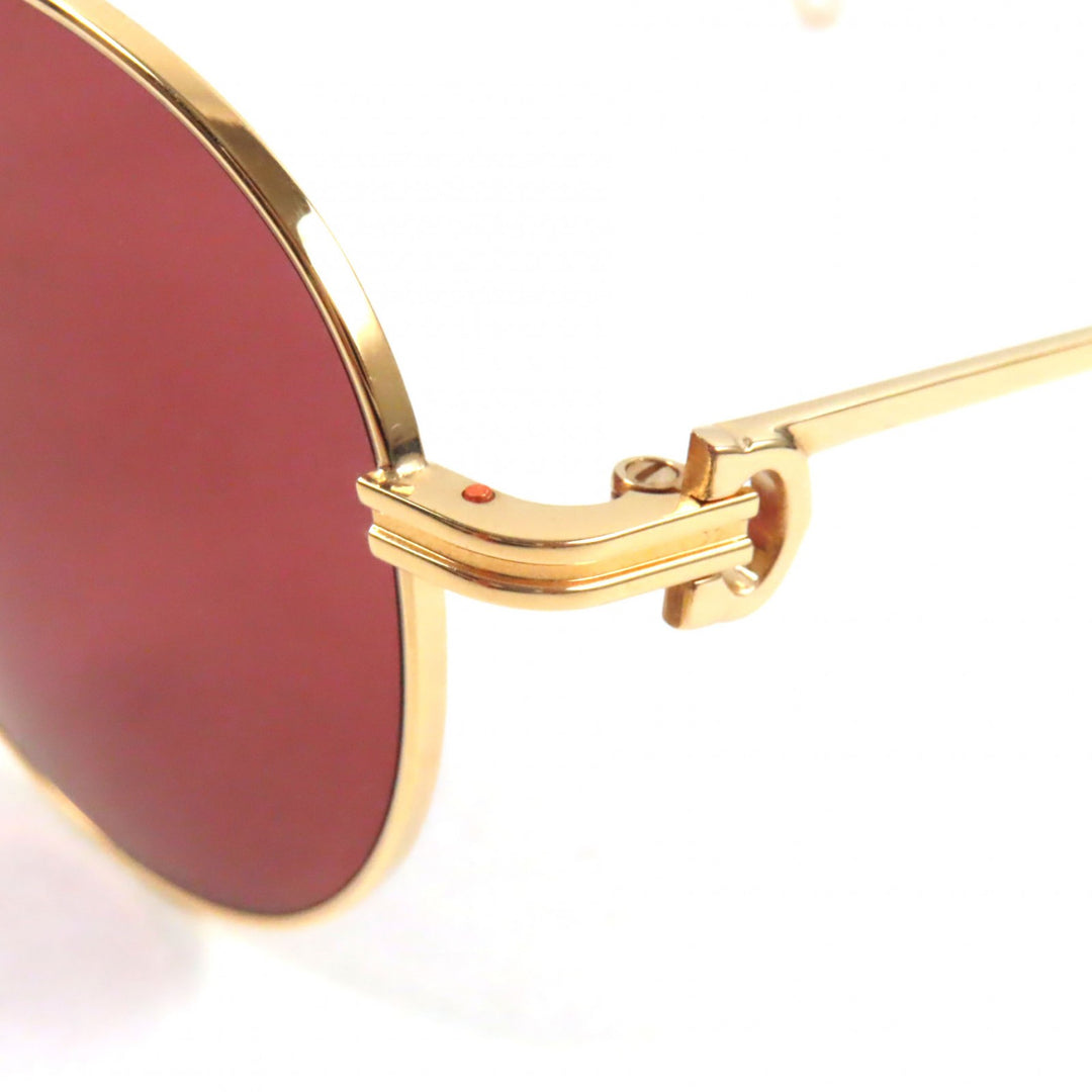 Excellent Cartier sunglasses Signature C de Cartier Boston Shape gold ー mens CT0249S 003