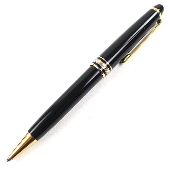 Very Good MONTBLANC Ballpoint pen Meisterstck Classic Logo engraved White Star
