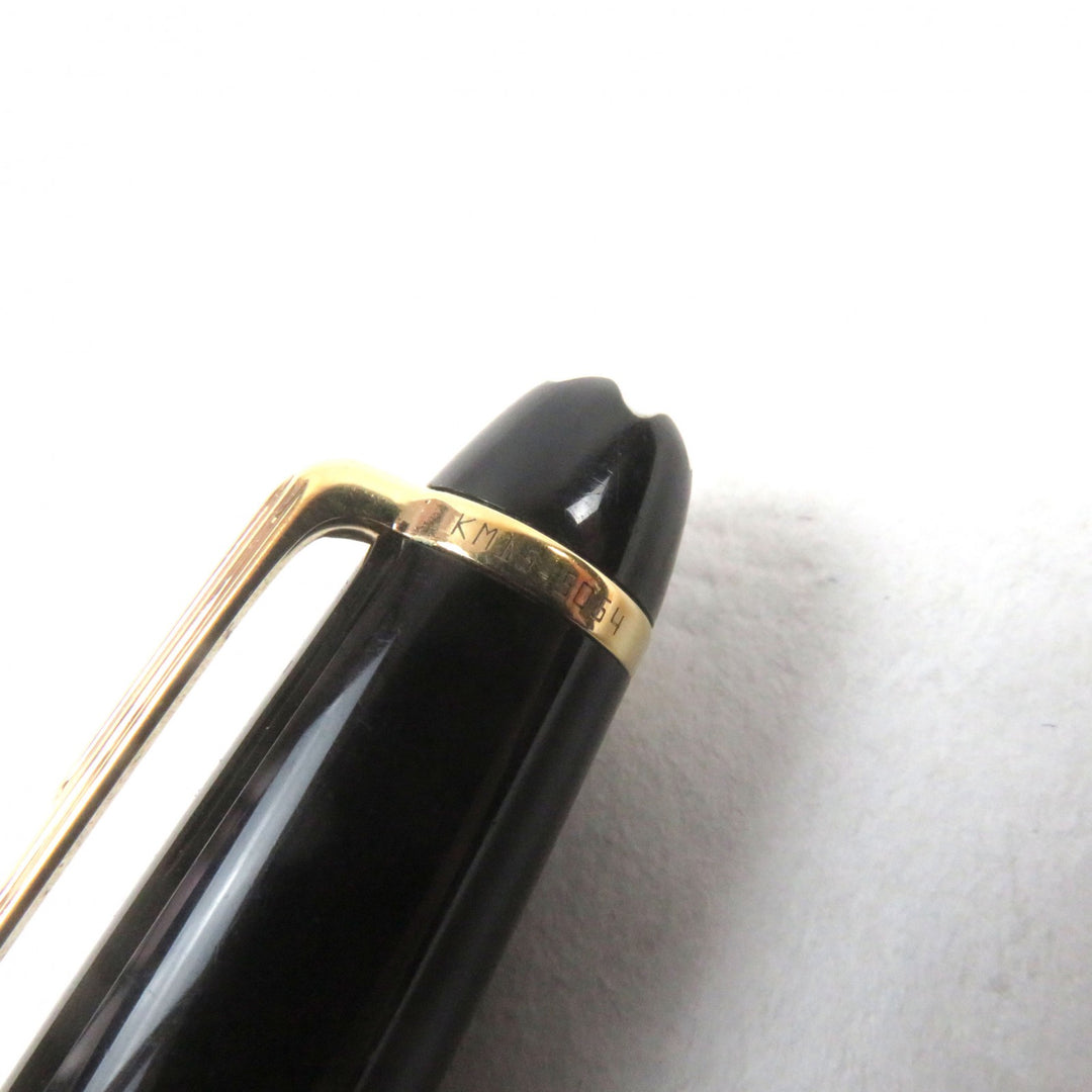 Very Good MONTBLANC Ballpoint pen Meisterstck Classic Logo engraved White Star