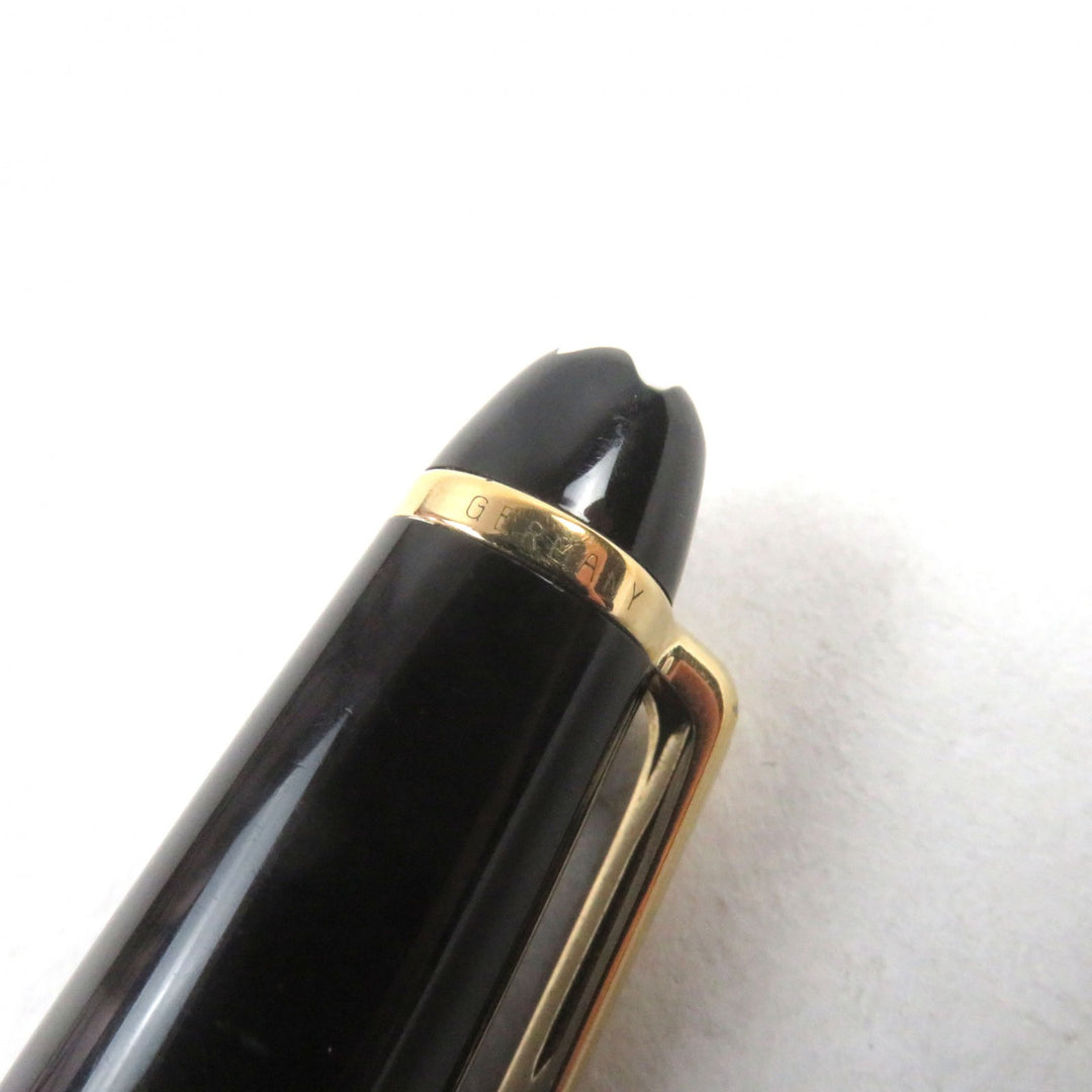 Very Good MONTBLANC Ballpoint pen Meisterstck Classic Logo engraved White Star