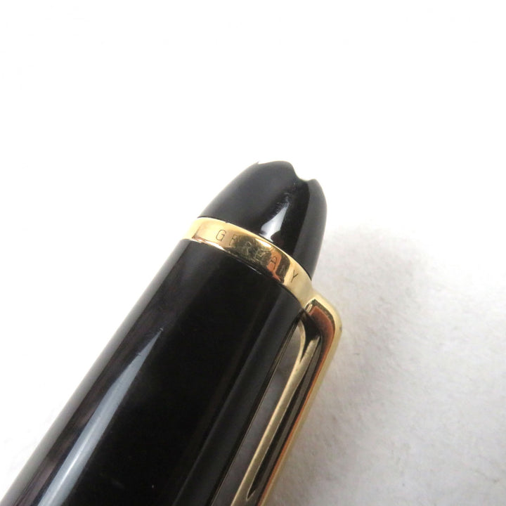 Very Good MONTBLANC Ballpoint pen Meisterstck Classic Logo engraved White Star