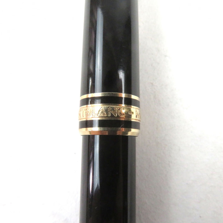 Very Good MONTBLANC Ballpoint pen Meisterstck Classic Logo engraved White Star