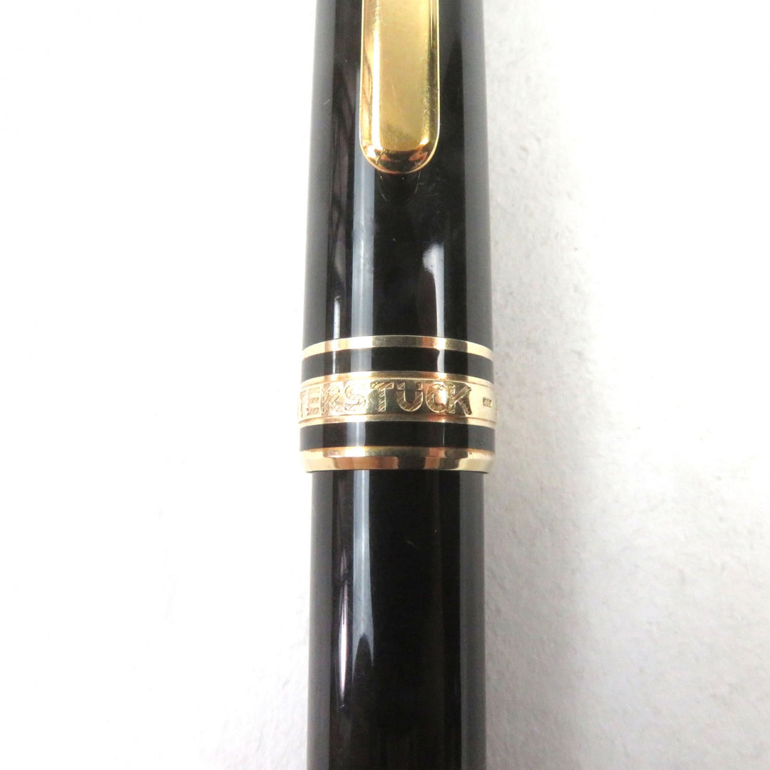 Very Good MONTBLANC Ballpoint pen Meisterstck Classic Logo engraved White Star