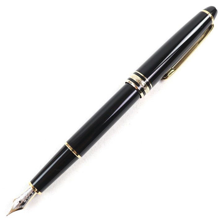 Very Good MONTBLANC fountain pen Meisterstck Classic Logo engraved White Star