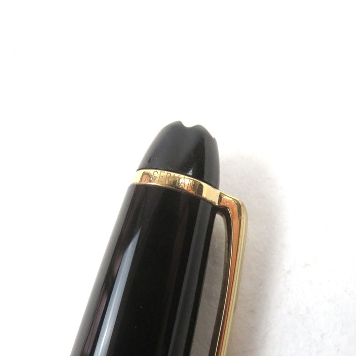 Very Good MONTBLANC fountain pen Meisterstck Classic Logo engraved White Star