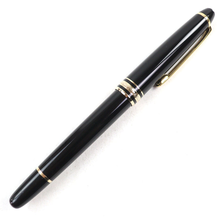 Very Good MONTBLANC fountain pen Meisterstck Classic Logo engraved White Star