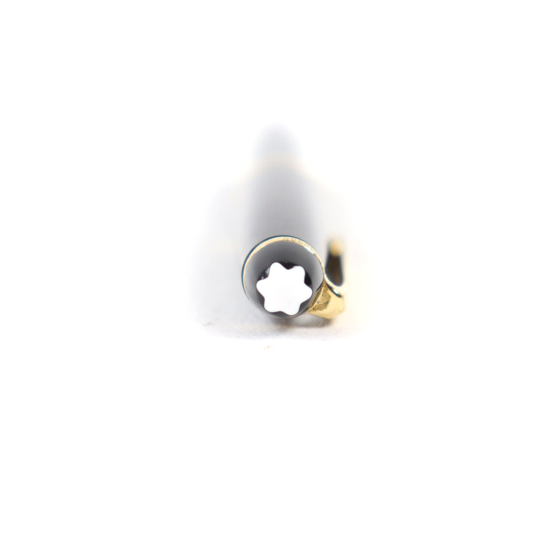 Very Good MONTBLANC fountain pen Meisterstck Classic Logo engraved White Star