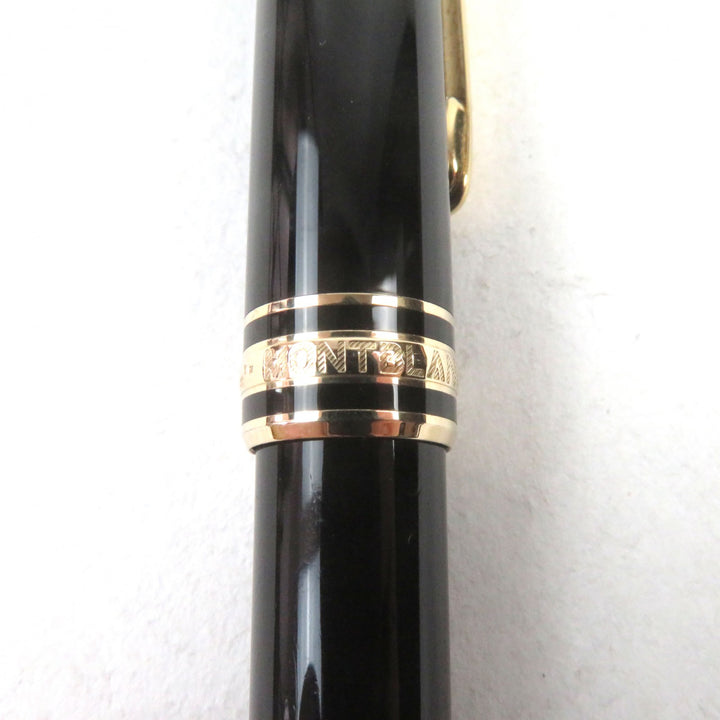 Very Good MONTBLANC fountain pen Meisterstck Classic Logo engraved White Star