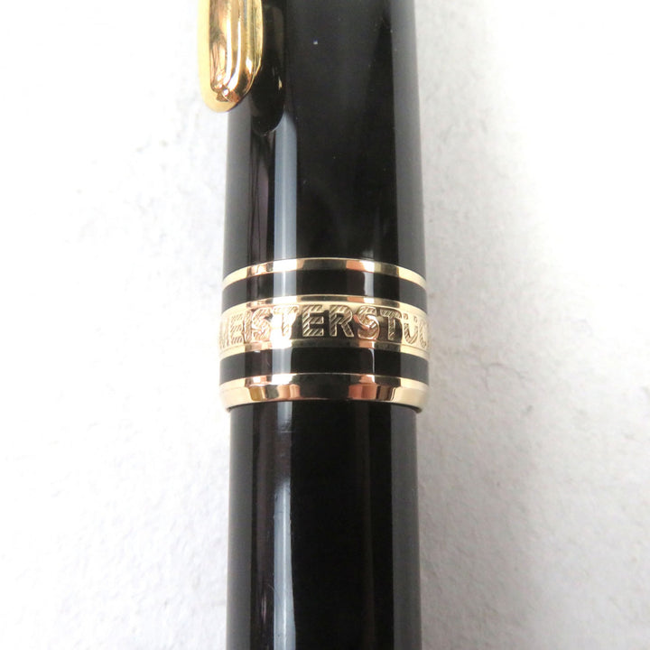 Very Good MONTBLANC fountain pen Meisterstck Classic Logo engraved White Star