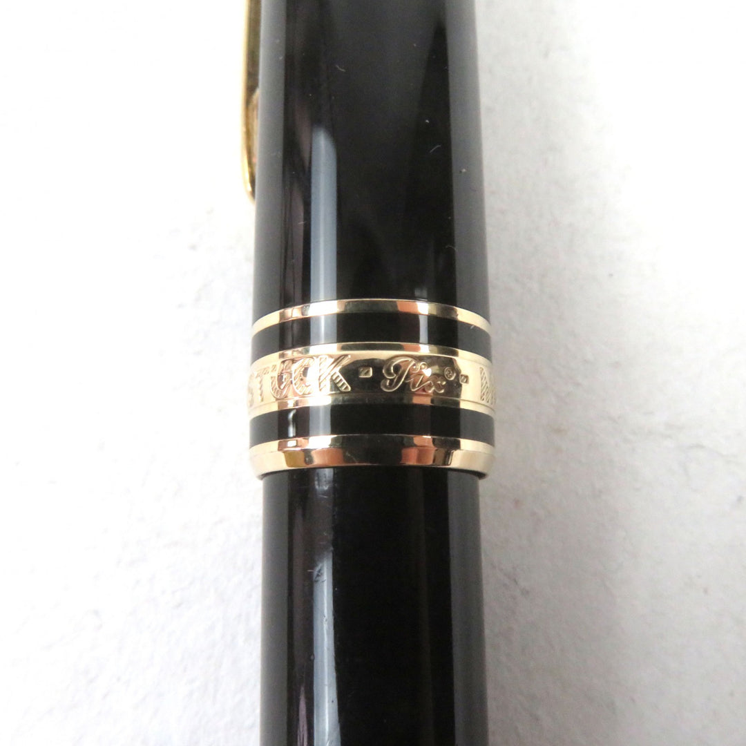 Very Good MONTBLANC fountain pen Meisterstck Classic Logo engraved White Star