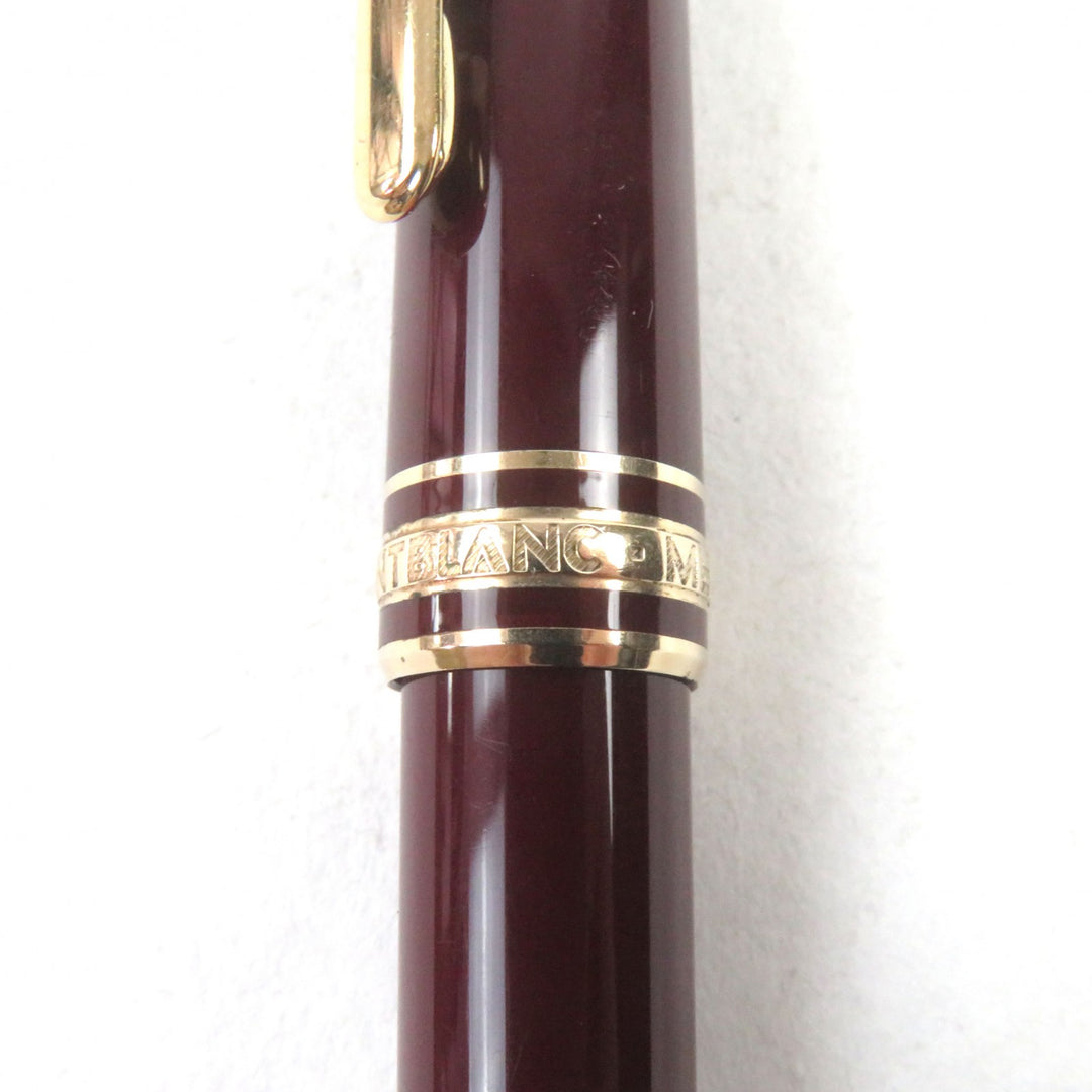 Great MONTBLANC fountain pen Meisterstck Classic Logo engraved White Star 14K