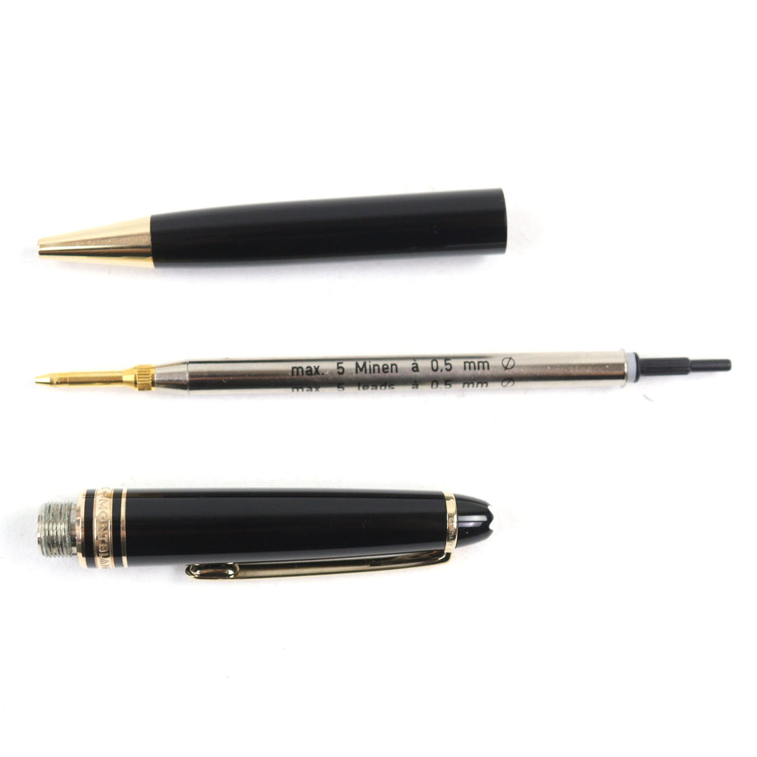 Great MONTBLANC mechanical pencil Meisterstck Logo engraved White Star Twist style