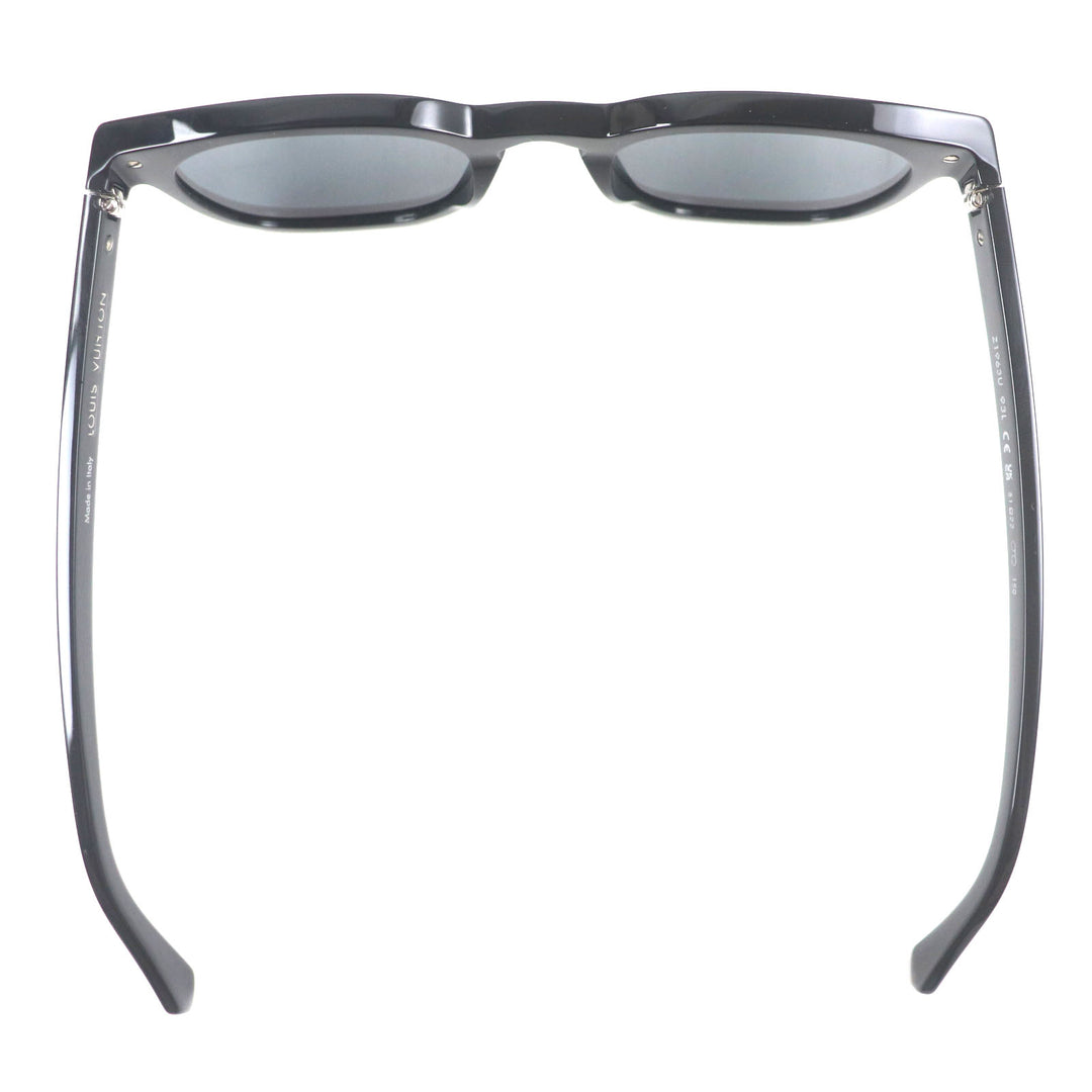 Great LOUIS VUITTON sunglasses LV Signature Square Round Black Silver Z1963U