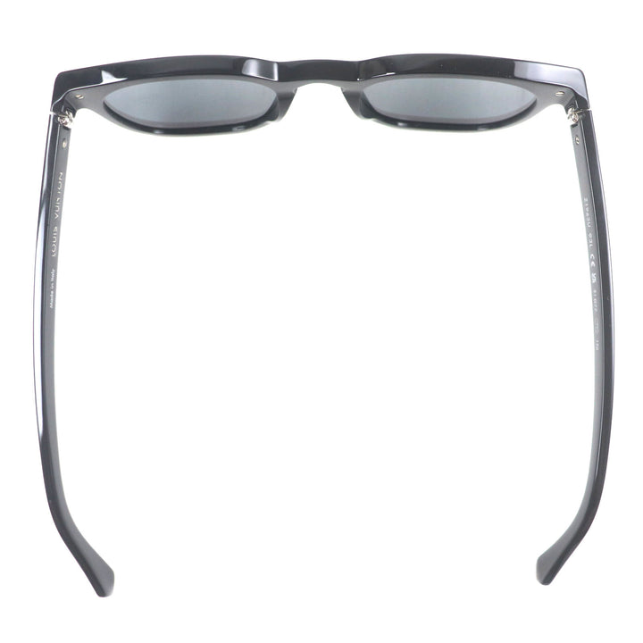 Great LOUIS VUITTON sunglasses LV Signature Square Round Black Silver Z1963U