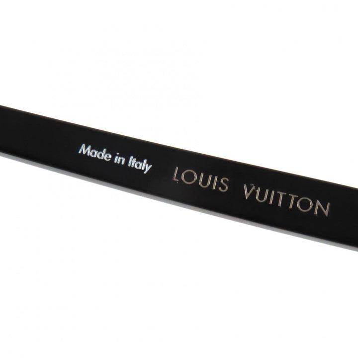 Great LOUIS VUITTON sunglasses LV Signature Square Round Black Silver Z1963U