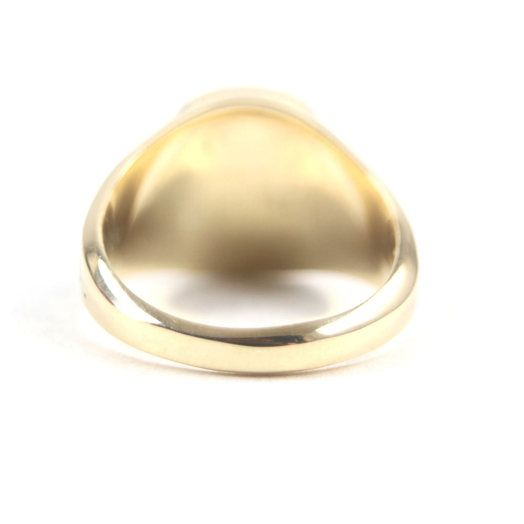 Excellent JOSTENS Ring 2003 SASHA DRAGUNS Japan 12P Diamond Gold pink 18K