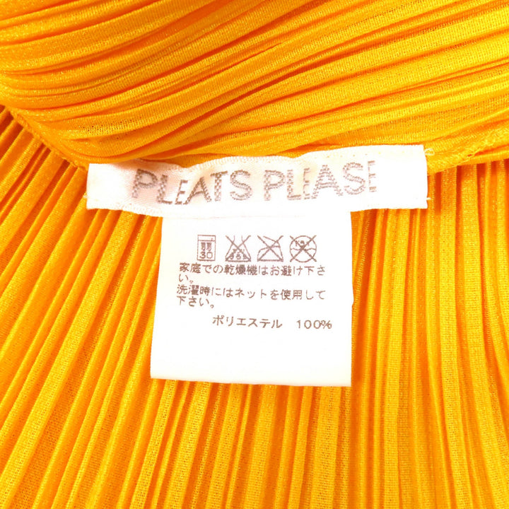Excellent PLEATS PLEASE one piece yellow polyester Women 3 PP51-JT207