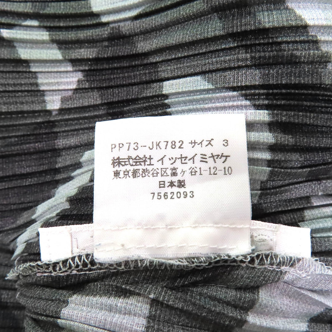 Excellent ISSEY MIYAKE one piece Black Grey polyester Women 3 PP73-JK782
