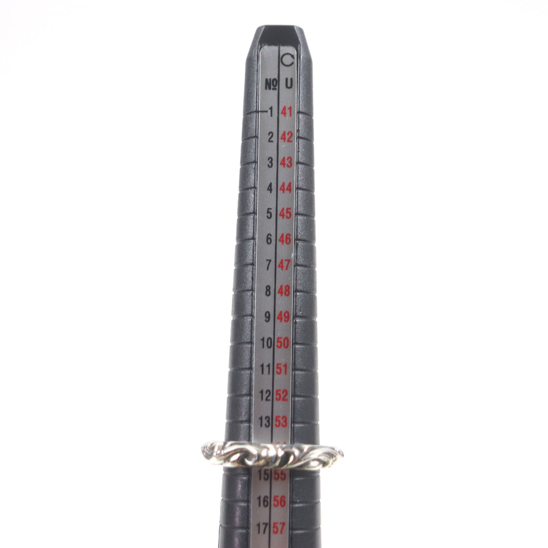 Great CHROME HEARTS Ring Scroll banding Silver 925 mens